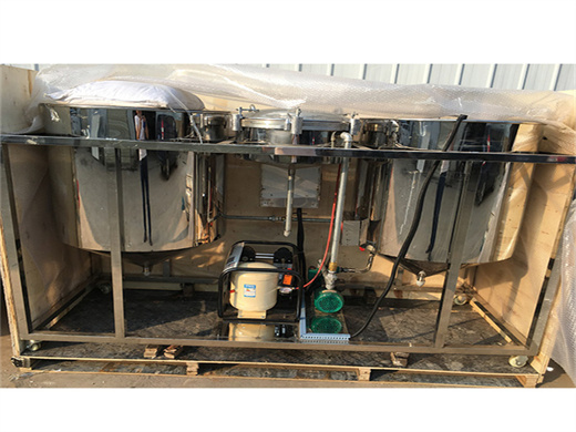 machine physique de raffinage d'huile de soja au Cameroun